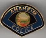 Anaheim, California Police Department Patch Pin